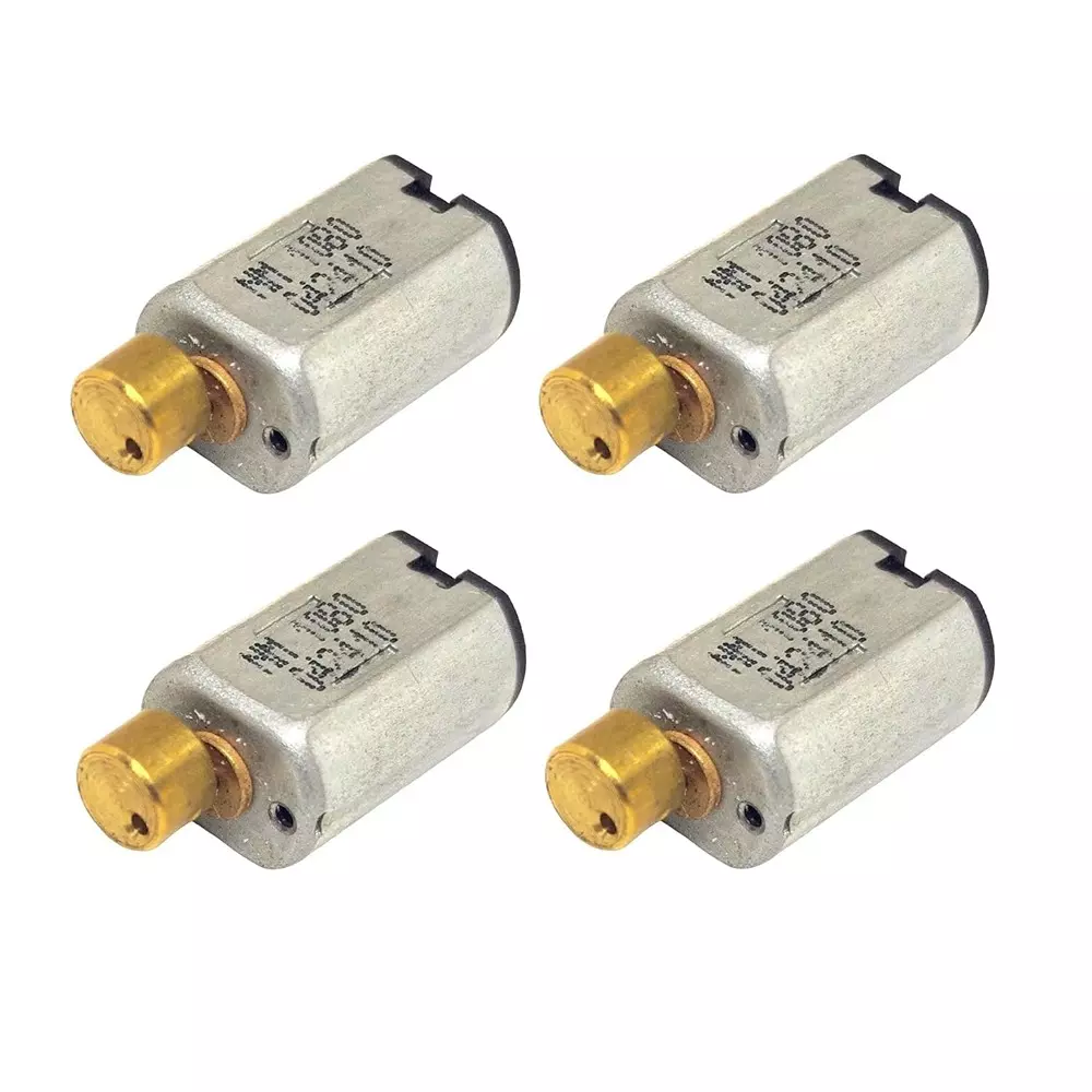 Invento Vibration DC Motor DC 3-6 V Voltage 15x10x8 mm Motor Size 12000 RPM Speed 4 mm Length, ISC 1165-X2 (Pack of 4 Pcs)