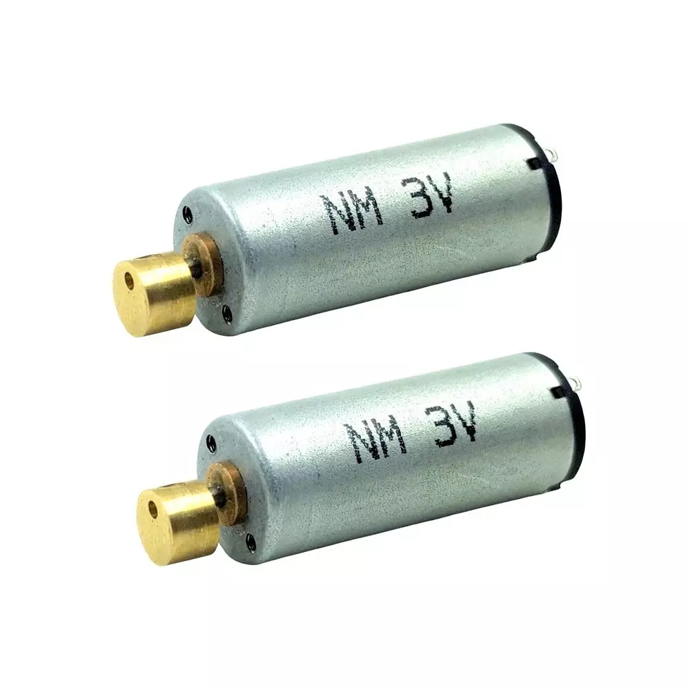 Invento N60 Vibration DC Motor 3-6 V Voltage 12x30 mm Size 25000 RPM 6 mm Eccentric Weight Diameter, ISC 163-X1 (Pack of 2 Pcs)
