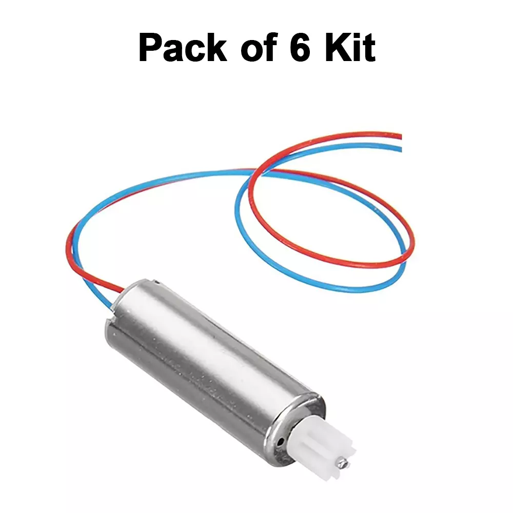 invento-716-micro-dc-motor-dc37-v-voltage-48000-rpm-speed-with-11-teeth-plastic-gear-isc-1040-b3-pack-of-6-kit