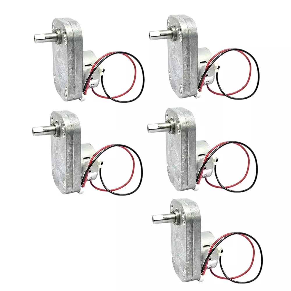 Invento DC Gearbox Motor 12 V DC Working Voltage 10-15 Kg-cm Torque Range 300 RPM Speed, ISC 207-M3 (Pack of 5 Pcs)