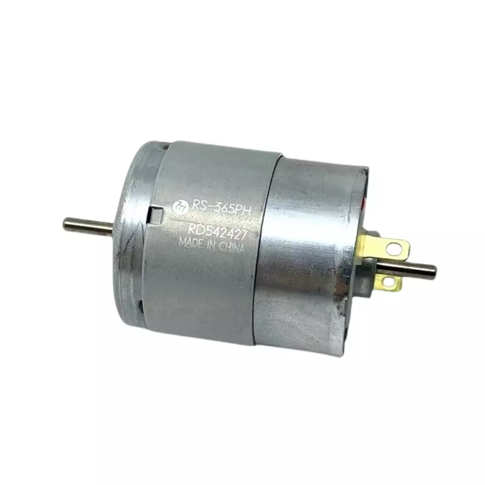 Invento Dual Shaft Multi-Purpose DC Motor 6-24 V Voltage 8500 RPM High Speed 69-411 g-cm Torque, RS 365-PH (Pack of 10 Pcs)