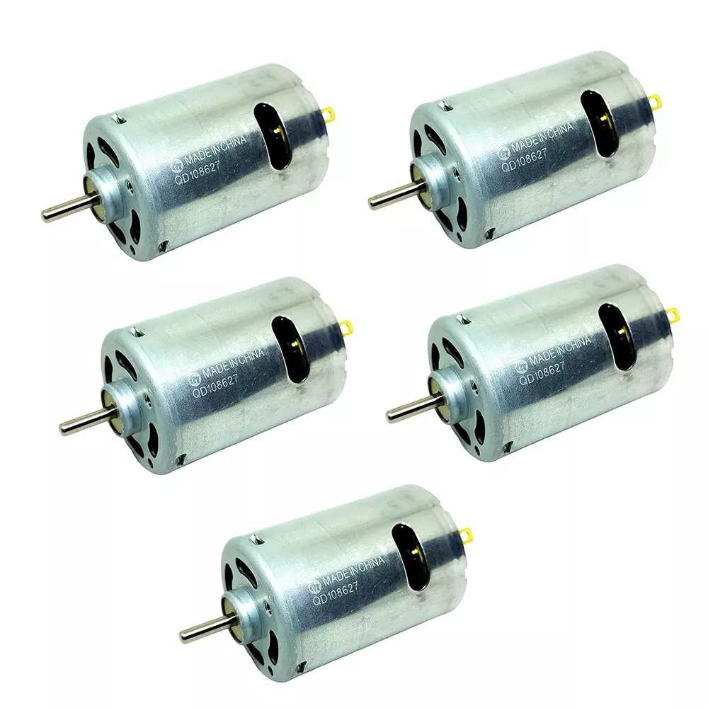Invento RS-545SH DC Motor 6- 24 V DC 6800 RPM High Speed 176 g-cm Torque 36 mm Outside Diameter, ISC 1175-Y3 (Pack of 5 Pcs)