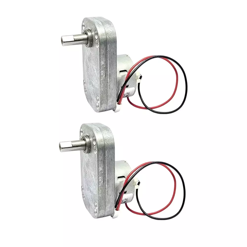 Invento DC Gearbox Motor 12 V DC Working Voltage 10-15 Kg-cm Torque Range 300 RPM Speed, ISC 207-M1 (Pack of 2 Pcs)