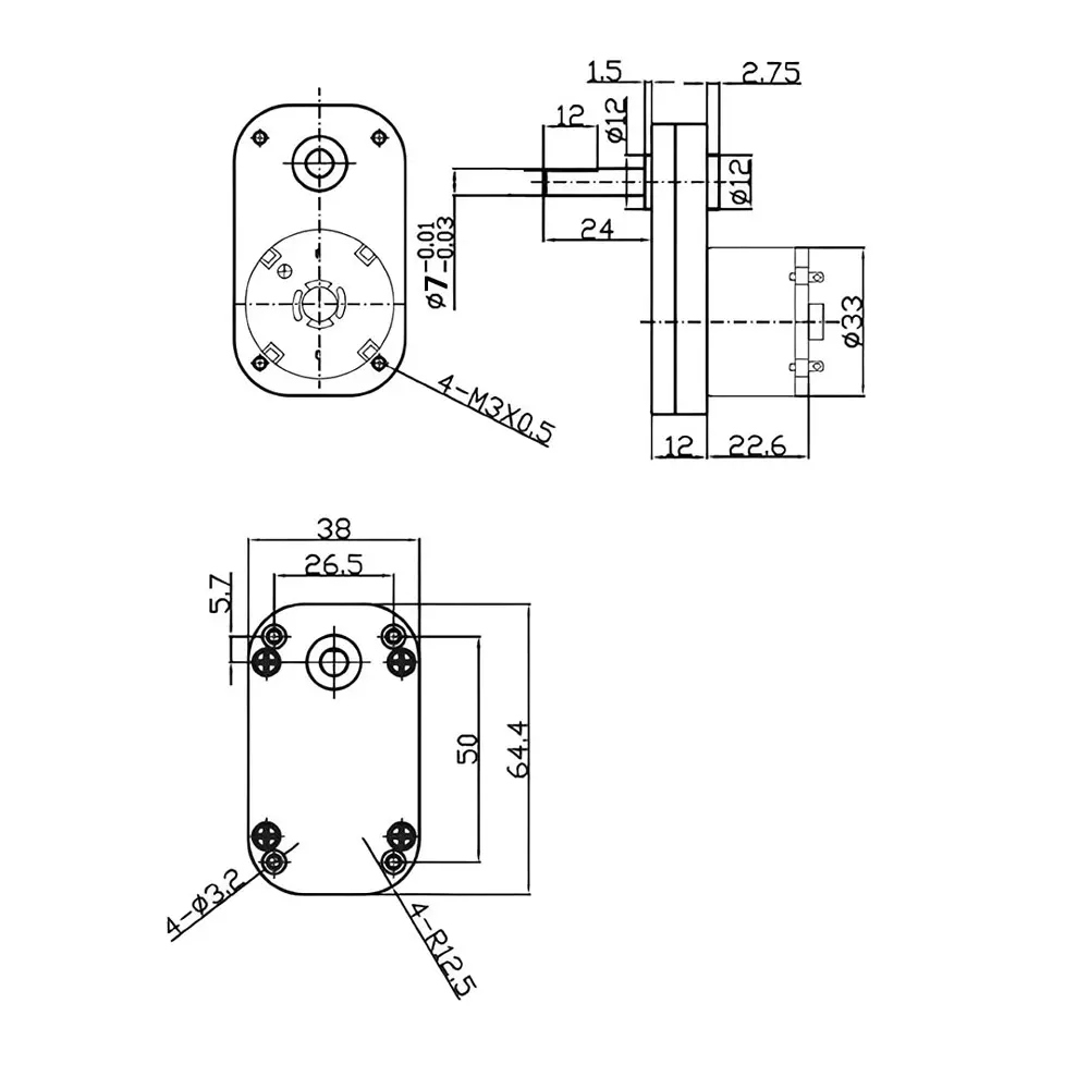 invento-2pcs-6v--12v-15-kg-cm-300-rpm-dc-motor-square-gearbox-micro-reduction-high-toque-heavy-duty-for-diy-projects-robotics