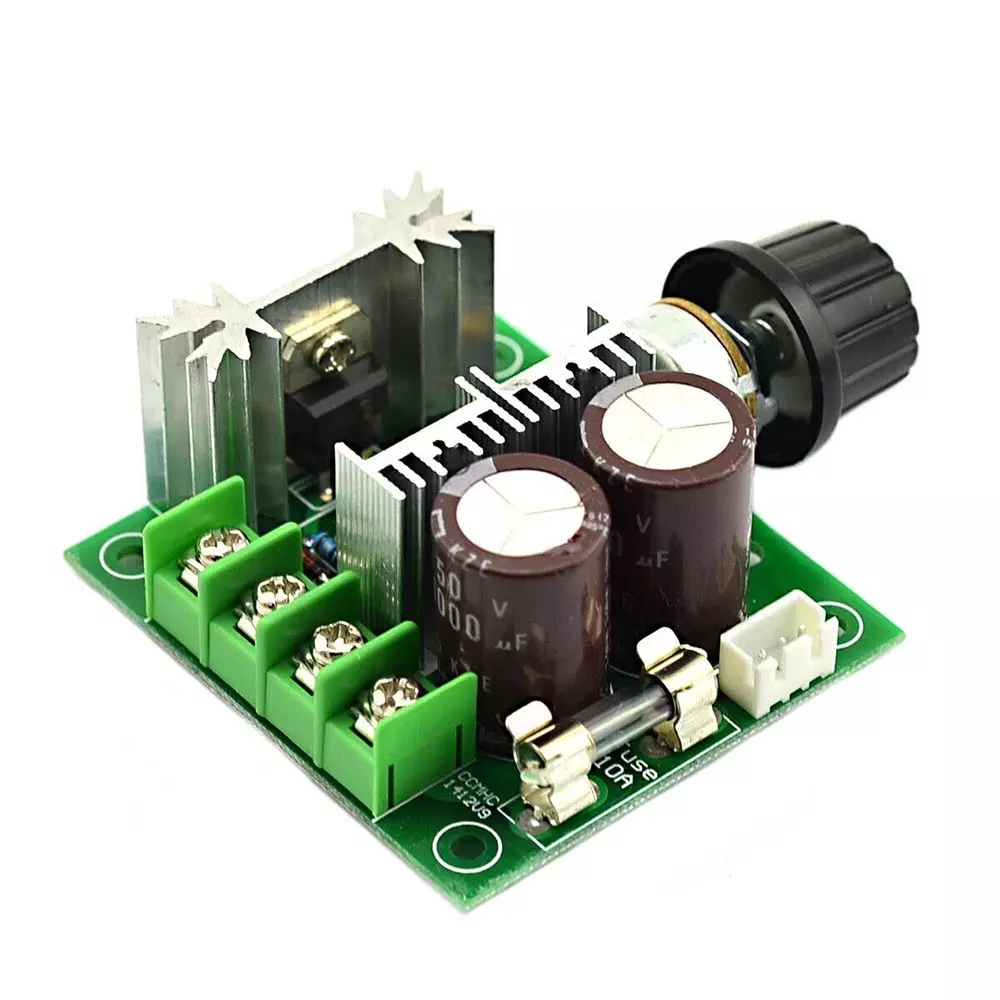 invento-side-shaft-geared-dc-motor-10-kg-cm-torque-150-rpm-speed-with-12-40-v-10-a-pwm-variable-speed-controller-isc-2076-d2-pack-of-4-pcs