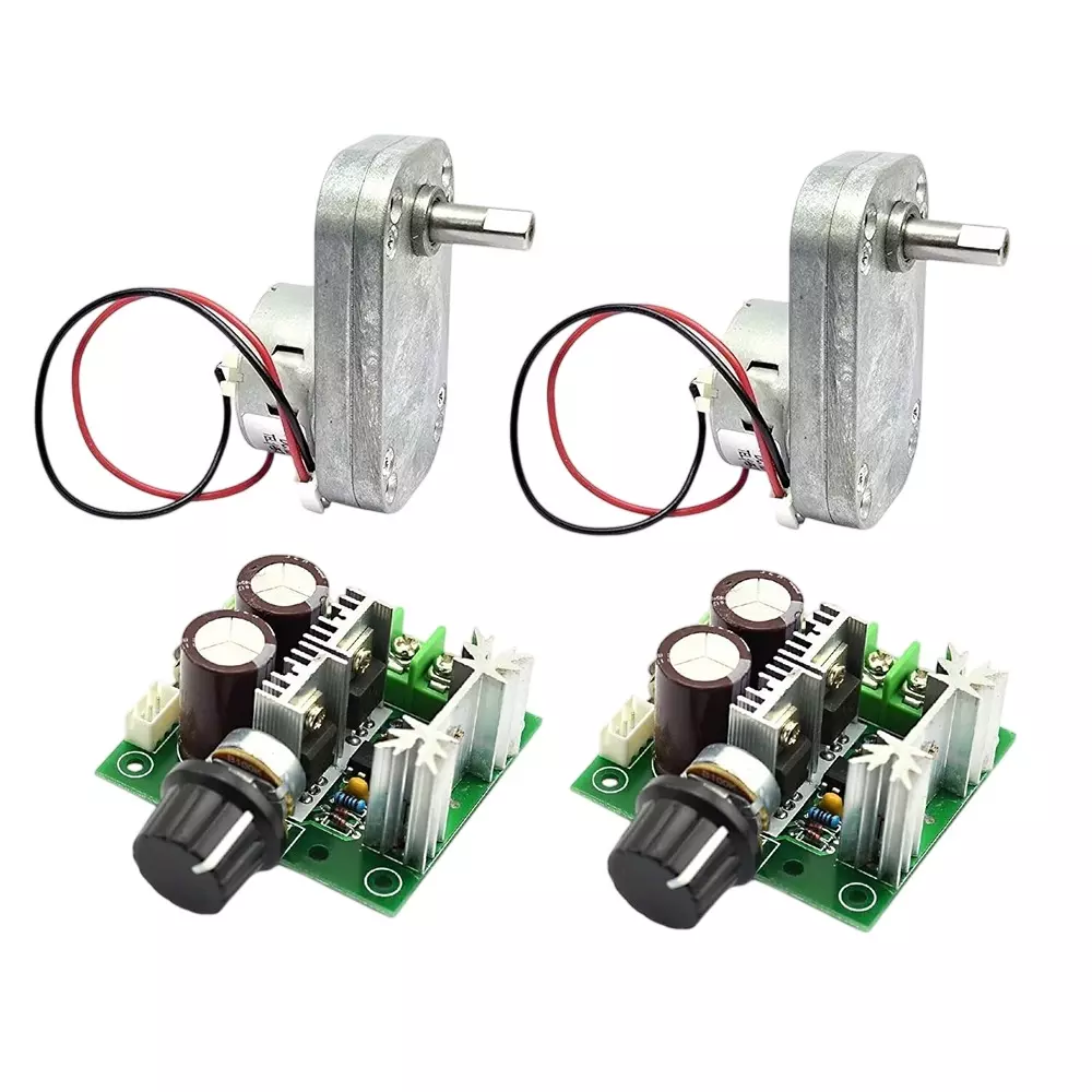 Buy Invento DC Gearbox Motor 12 V DC Working Voltage 10-15 Kg-cm Torque ...