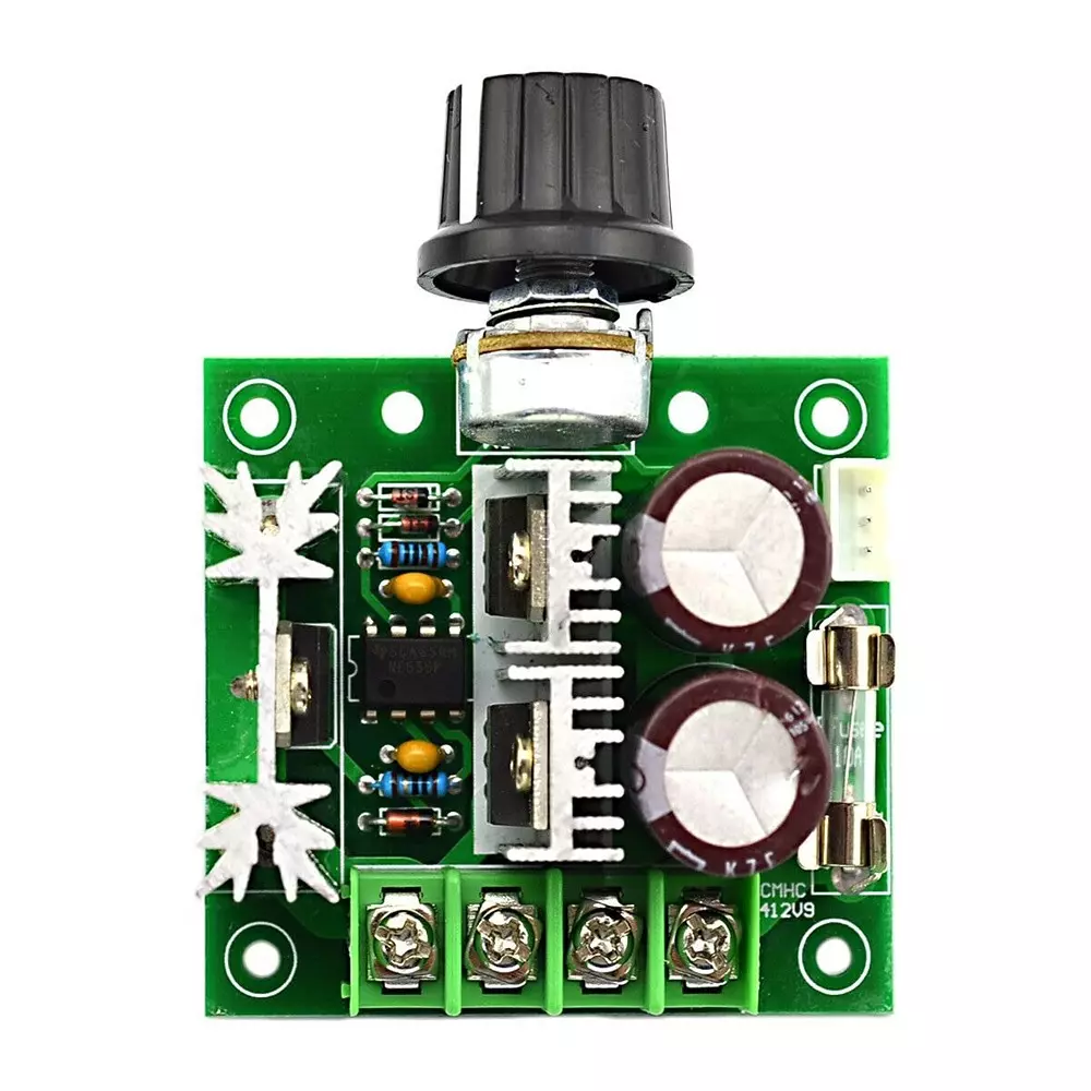 invento-side-shaft-geared-dc-motor-5-kg-cm-torque-100-rpm-speed-with-12-40-v-10-a-pwm-variable-speed-controller-isc-2077-c2-pack-of-4-pcs