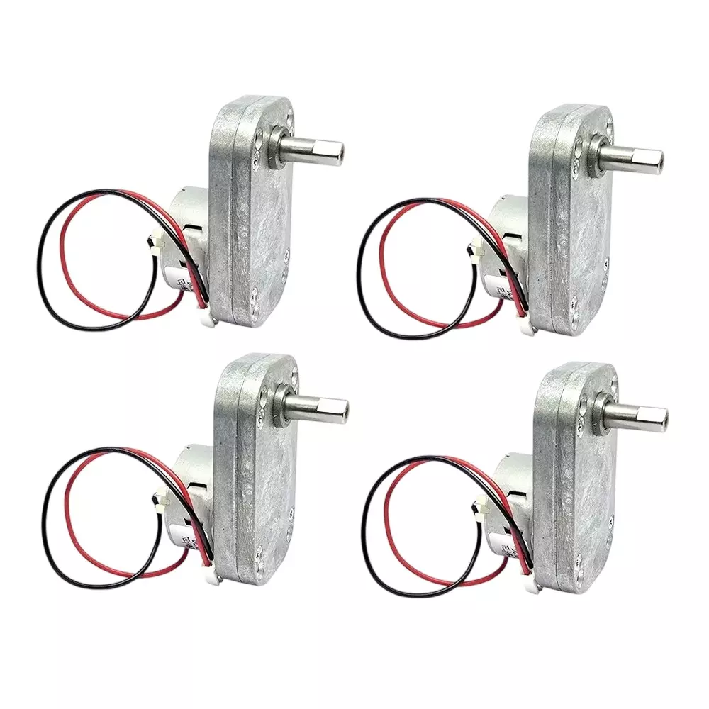 Invento DC Gearbox Motor 12 V DC Working Voltage 10-15 Kg-cm Torque Range 200 RPM Speed, ISC 206-M2 (Pack of 4 Pcs)