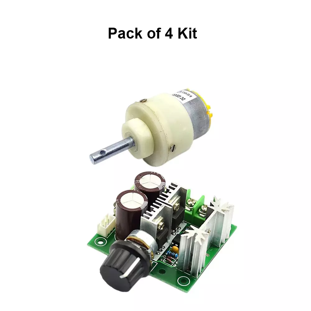 invento-side-shaft-geared-dc-motor-5-kg-cm-torque-1000-rpm-speed-with-12-40-v-10-a-pwm-variable-speed-controller-isc-2077-h2-pack-of-4-pcs