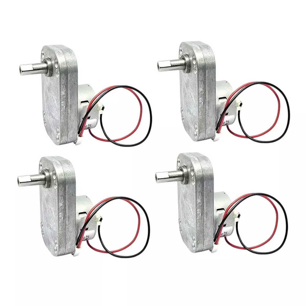 Invento DC Gearbox Motor 12 V DC Working Voltage 10-15 Kg-cm Torque Range 300 RPM Speed, ISC 207-M2 (Pack of 4 Pcs)