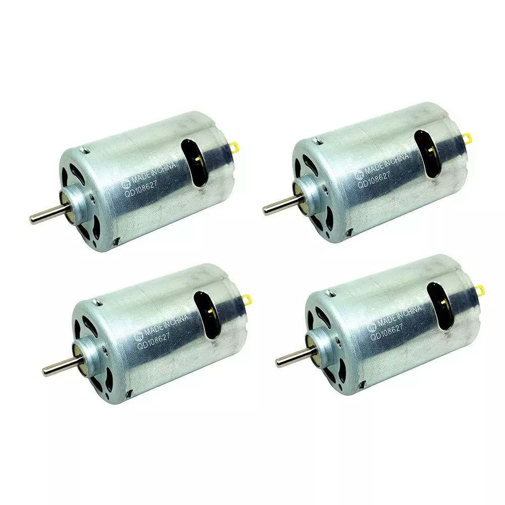 Invento RS-545SH DC Motor 6- 24 V DC 6800 RPM High Speed 176 g-cm Torque 36 mm Outside Diameter, ISC 1175-Y2 (Pack of 4 Pcs)