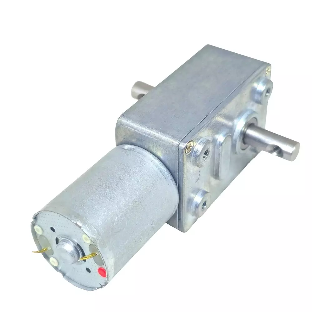 Invento DC Worm Gear Motor 6-12 V Operating Voltage 10-15 Kg-cm Torque 10 RPM Speed 6 mm Shaft Size, ISC 205-Mi