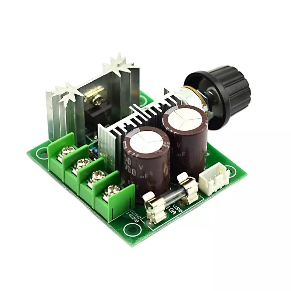 invento-side-shaft-geared-dc-motor-5-kg-cm-torque-200-rpm-speed-with-12-40-v-10-a-pwm-variable-speed-controller-isc-2077-e3-pack-of-5-pcs