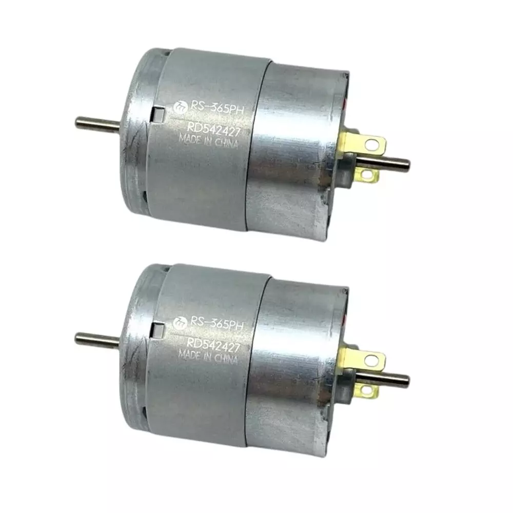 Invento Dual Shaft Multi-Purpose DC Motor 6-24 V Voltage 8500 RPM High Speed 69-411 g-cm Torque, RS 365-PH (Pack of 2 Pcs)