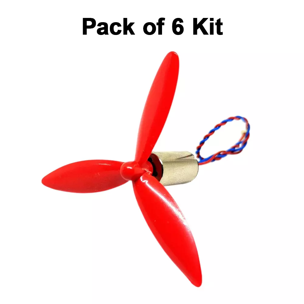 invento-high-speed-micro-coreless-motor-dc-37-v-8x16-mm-40000-rpm-speed-with-50-mm-3-blades-assorted-propeller-isc-1041-3id-3-pack-of-6-kit