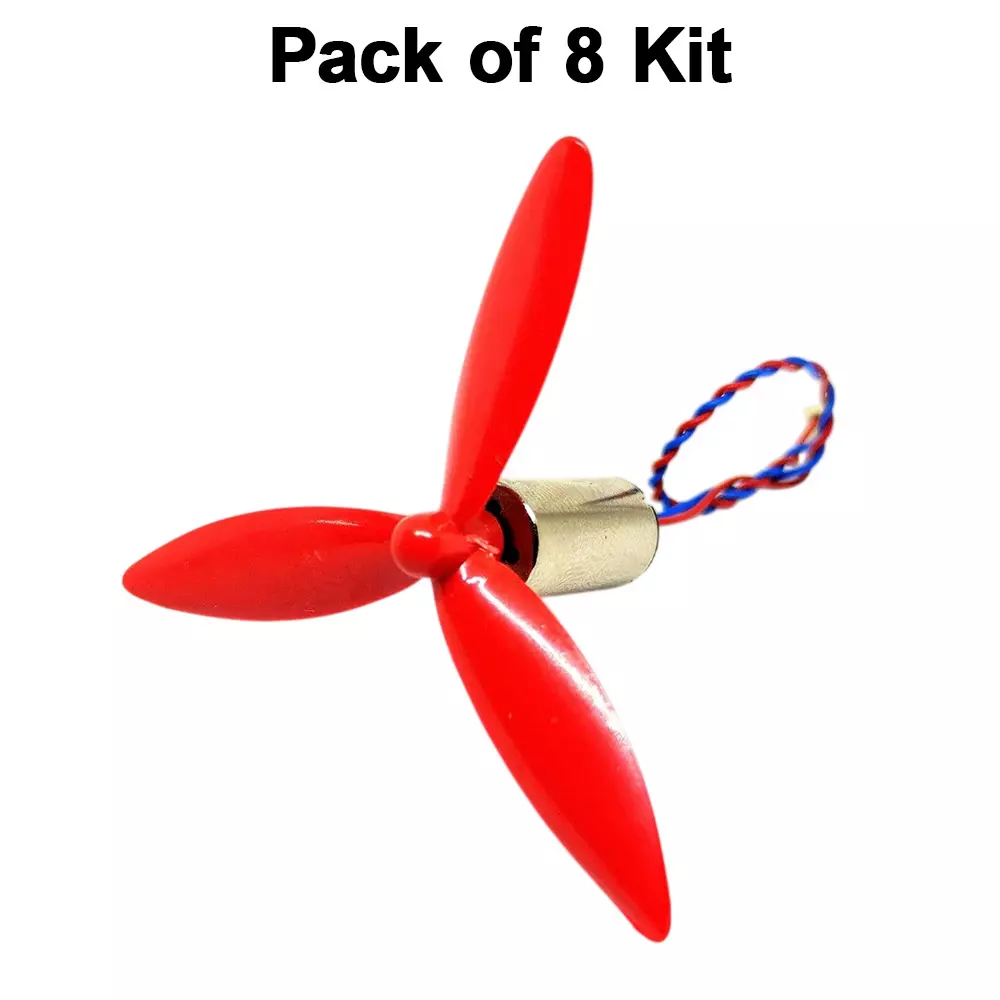 invento-high-speed-micro-coreless-motor-dc-37-v-8x16-mm-40000-rpm-speed-with-50-mm-3-blades-assorted-propeller-isc-1041-3id-4-pack-of-8-kit