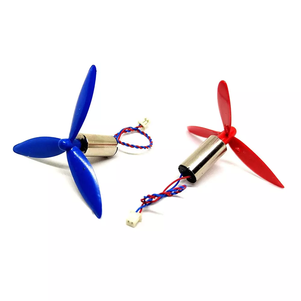 invento-high-speed-micro-coreless-motor-dc-37-v-8x16-mm-40000-rpm-speed-with-50-mm-3-blades-assorted-propeller-isc-1041-3id-4-pack-of-8-kit