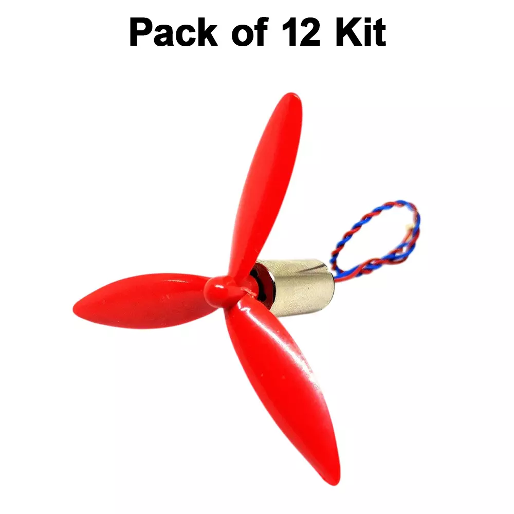 invento-high-speed-micro-coreless-motor-dc-37-v-8x16-mm-40000-rpm-speed-with-50-mm-3-blades-assorted-propeller-isc-1041-3id-6-pack-of-12-kit