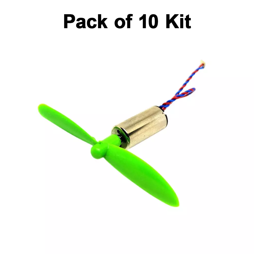 invento-high-speed-micro-coreless-motor-dc-37-v-8x16-mm-40000-rpm-speed-with-50-mm-2-blades-assorted-propeller-isc-1041-2id-5-pack-of-10-kit