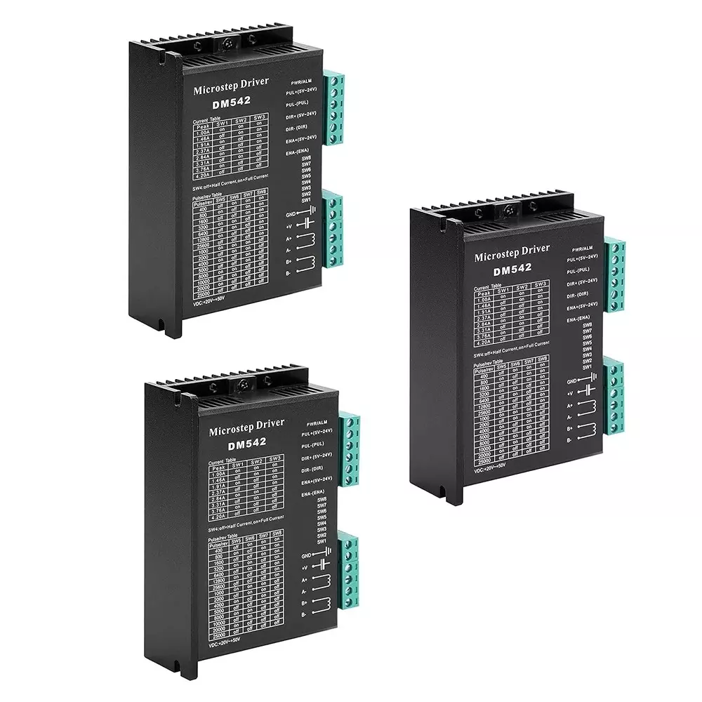 Invento Microstep Driver 2-Phase 20-50 V Input Voltage 4.2 A Output Current, DM542 (Pack of 3 Pcs)