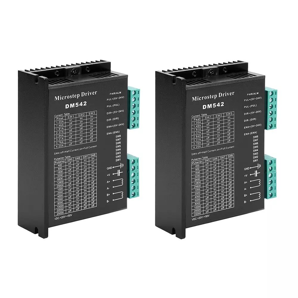Invento Microstep Driver 2-Phase 20-50 V Input Voltage 4.2 A Output Current, DM542 (Pack of 2 Pcs)