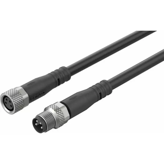 Festo NEBL Series Cable for Use with Controllers, 300 mm Length, 0 - 30 V, NEBL-M8G4-E-0.3-N-M8G4