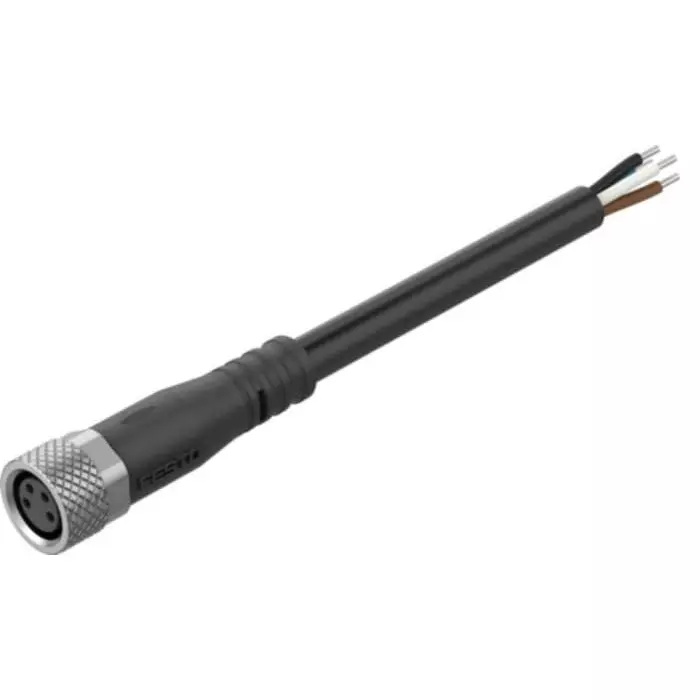 Festo NEBL Series Cable for Use with Controllers, 7.5 m Length, 0 - 30 V, NEBL-M8G4-E-7.5-N-LE4