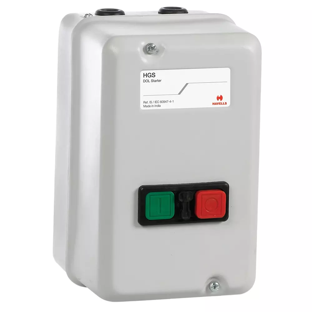 Havells Direct Online Industrial Motor Starter 0.75 HP 12 Amp Contactor Rating, IHHDOLFATE