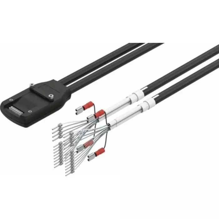 Festo NEBM Series Cable for Use with Controllers, 10 m Length, 0 - 50 V, NEBM-SF1W31-EH-10-Q15N-LE28