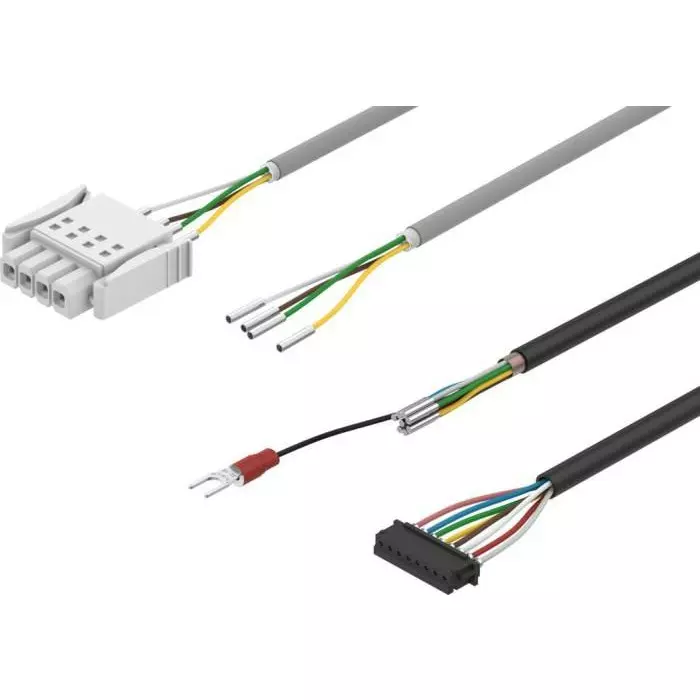 Festo NEBM Series Cable, 1m Length, 24 V,NEBM-L15G24-ES-1-LE24