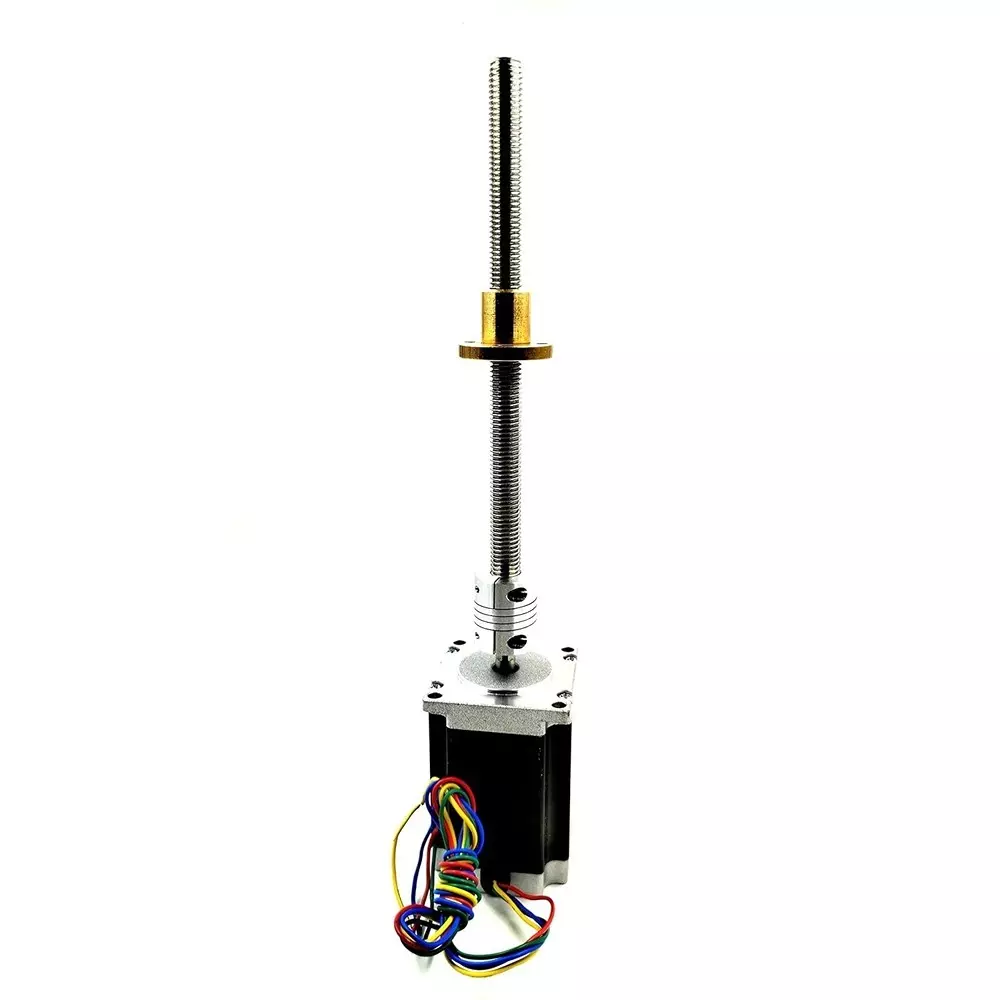 invento-nema-23-stepper-motor-25-kg-cm-tb6600-stepper-driver-flexible-coupling-600-mm-length-m12-175-mm-pitch-threaded-rod-brass-nut-isc-1206-b6