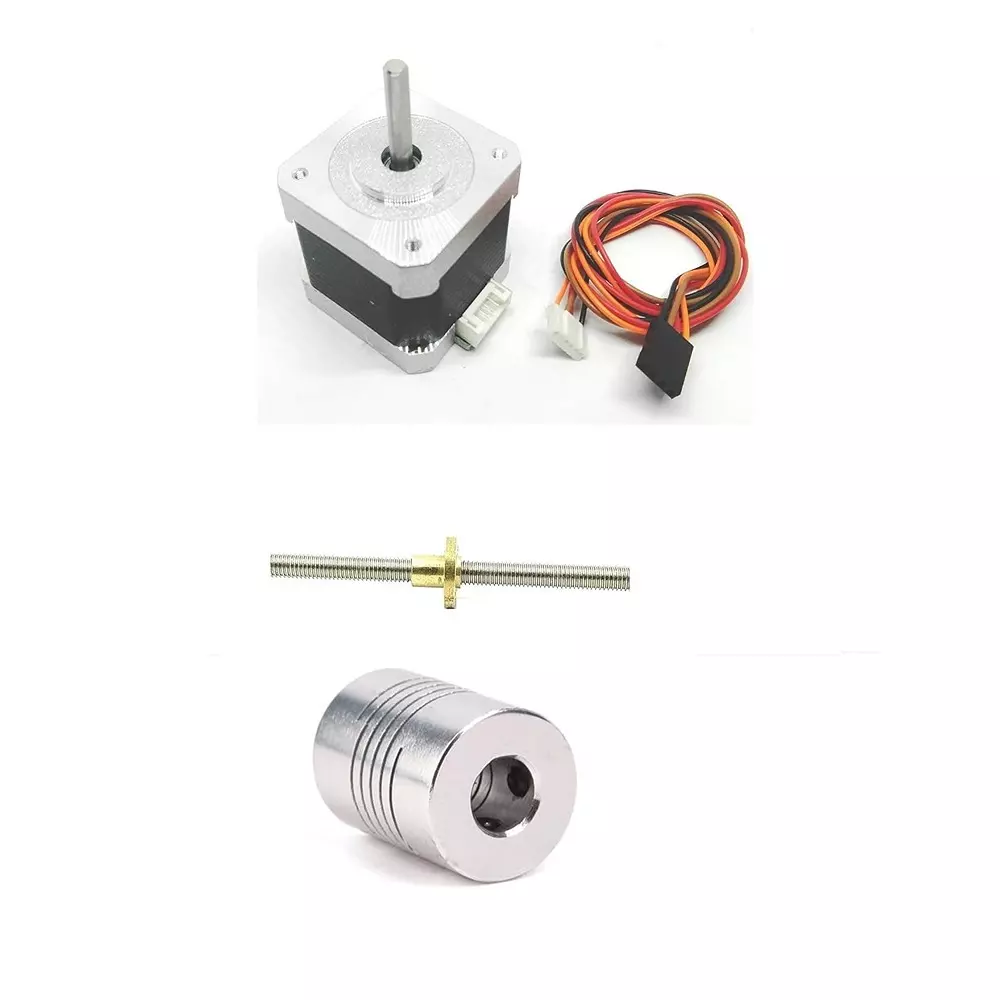 invento-nema-17-stepper-motor-42-kg-cm-tb6600-stepper-driver-flexible-coupling-600-mm-length-m8-125-mm-pitch-threaded-rod-brass-nut-isc-1875-e6-pack-of-4-kit