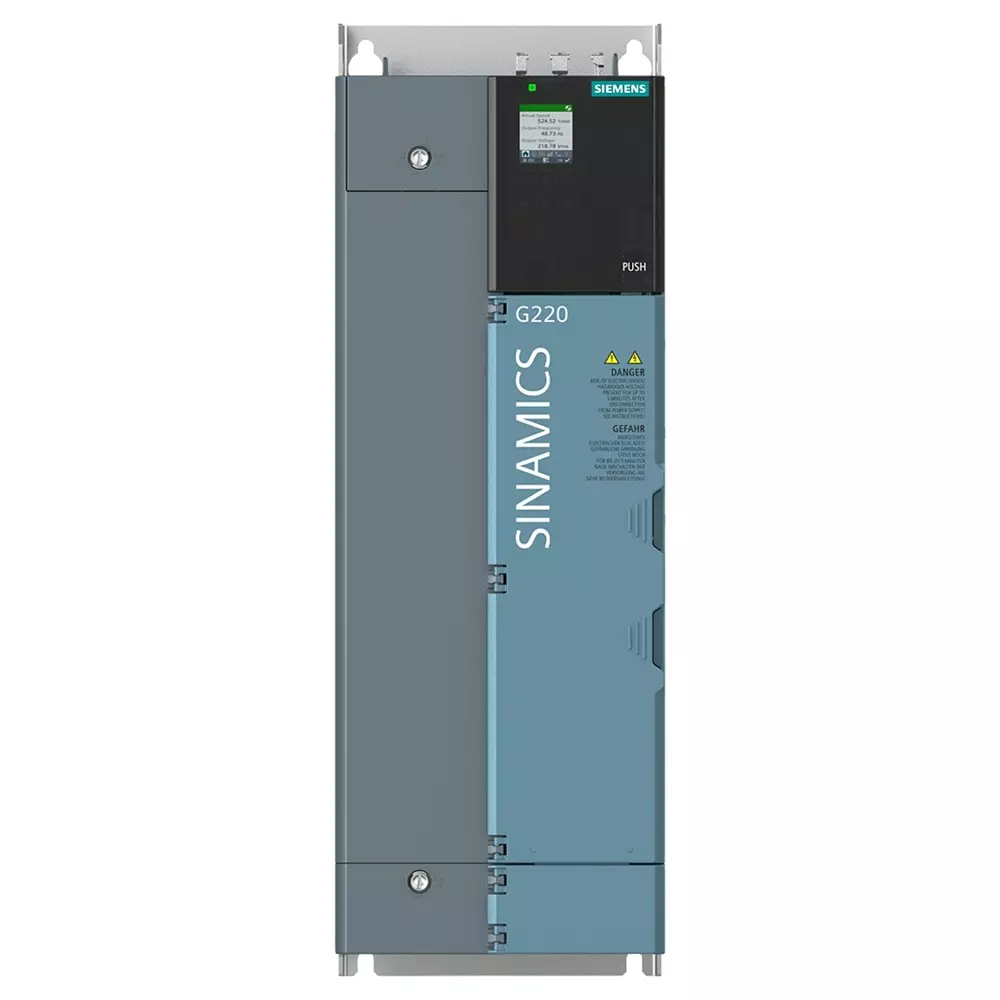 Siemens 6SL4113 Series Servo Drive for Use with Three Phase Motors, 150mm Length, 10 hp, 3-Phase, 500 V, 6SL4113-2DA16-2AF0