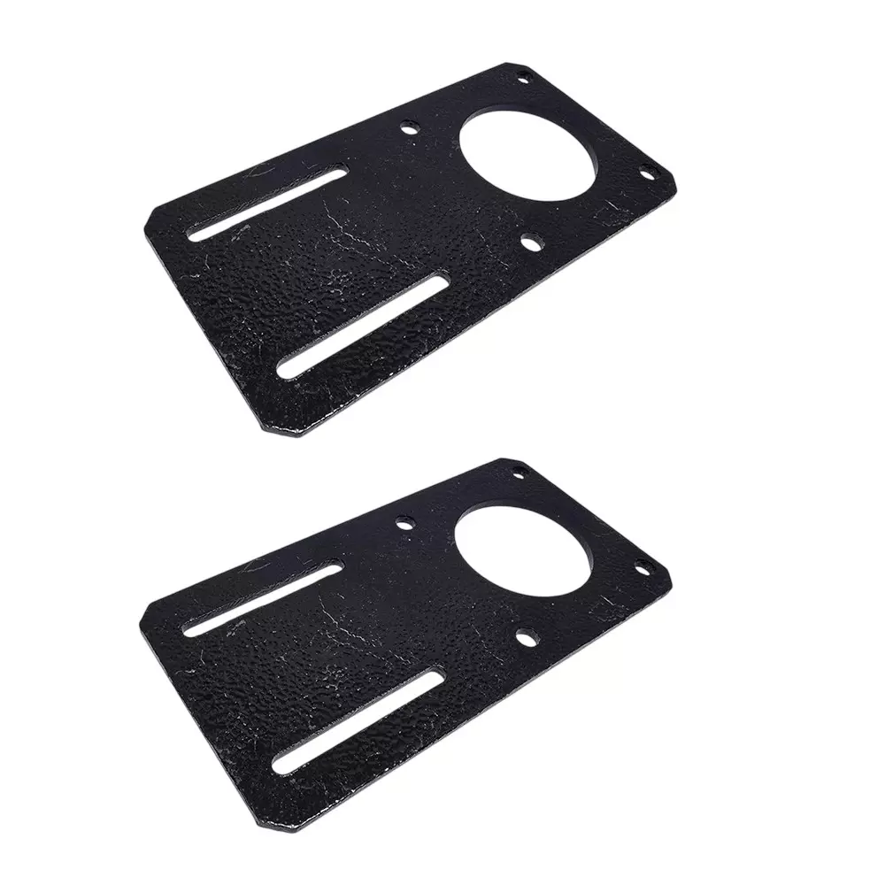 Invento Flat Mounting Bracket Powder Coated Heavy Duty Alloy Steel 65x132 mm for Nema 23 Stepper Motor, ISC 186-N1 (Pack of 2 Pcs)