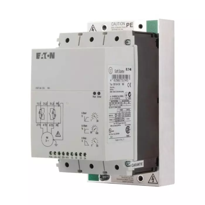 EATON Moeller Soft Starter, , 45 kW, 480 V AC, 3 Phase, IP20, 134937 DS7-342SX081N0-N