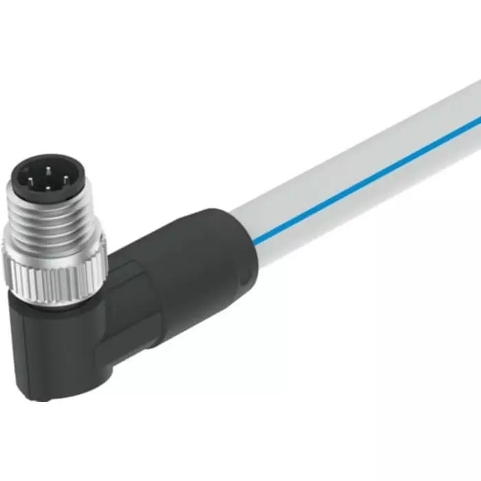 Festo NEBC Series Cable for Use with Controllers, 1 m Length, 0 - 30 V, NEBC-D8W4-ES-1-N-S-D8W4-ET