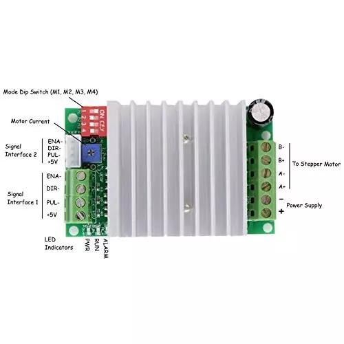 invento-nema-17-stepper-motor-42-kg-cm-tb6600-stepper-driver-flexible-coupling-200-mm-length-m6-1-mm-pitch-threaded-rod-brass-nut-isc-220-d2-pack-of-2-kit
