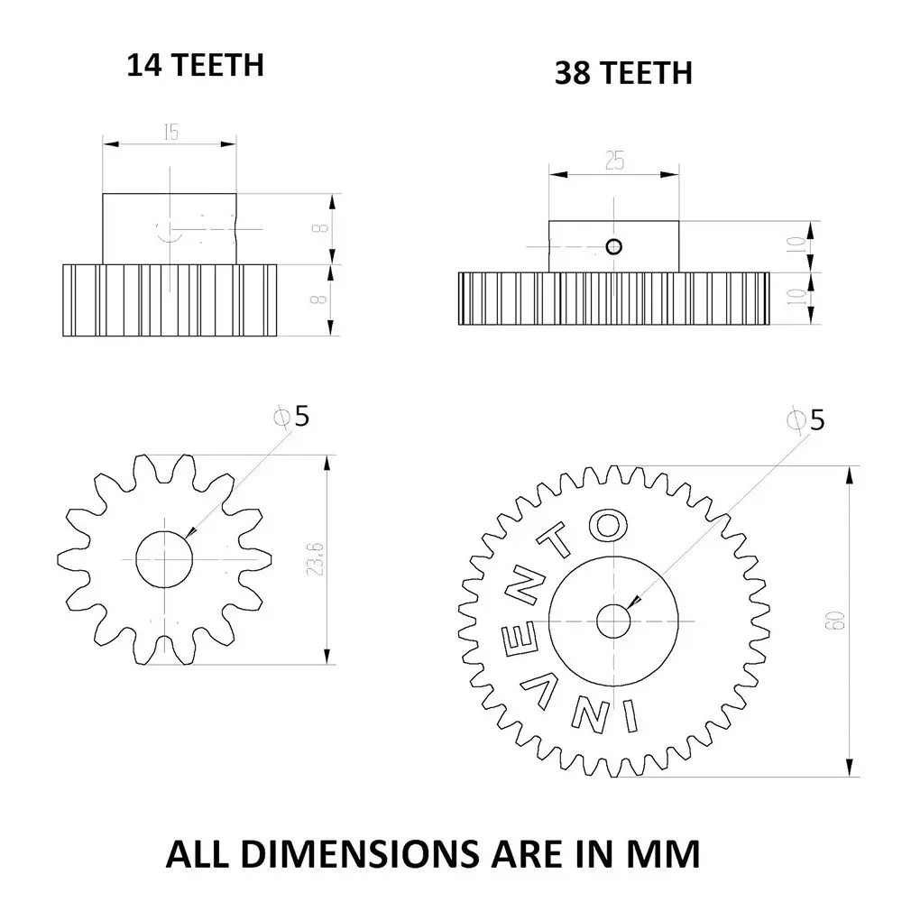 invento-3d-printed-spur-gear-plastic-1438-straight-teeth-2460-mm-outer-diameter-15-module-isc-2048-a5-pack-of-2-kit