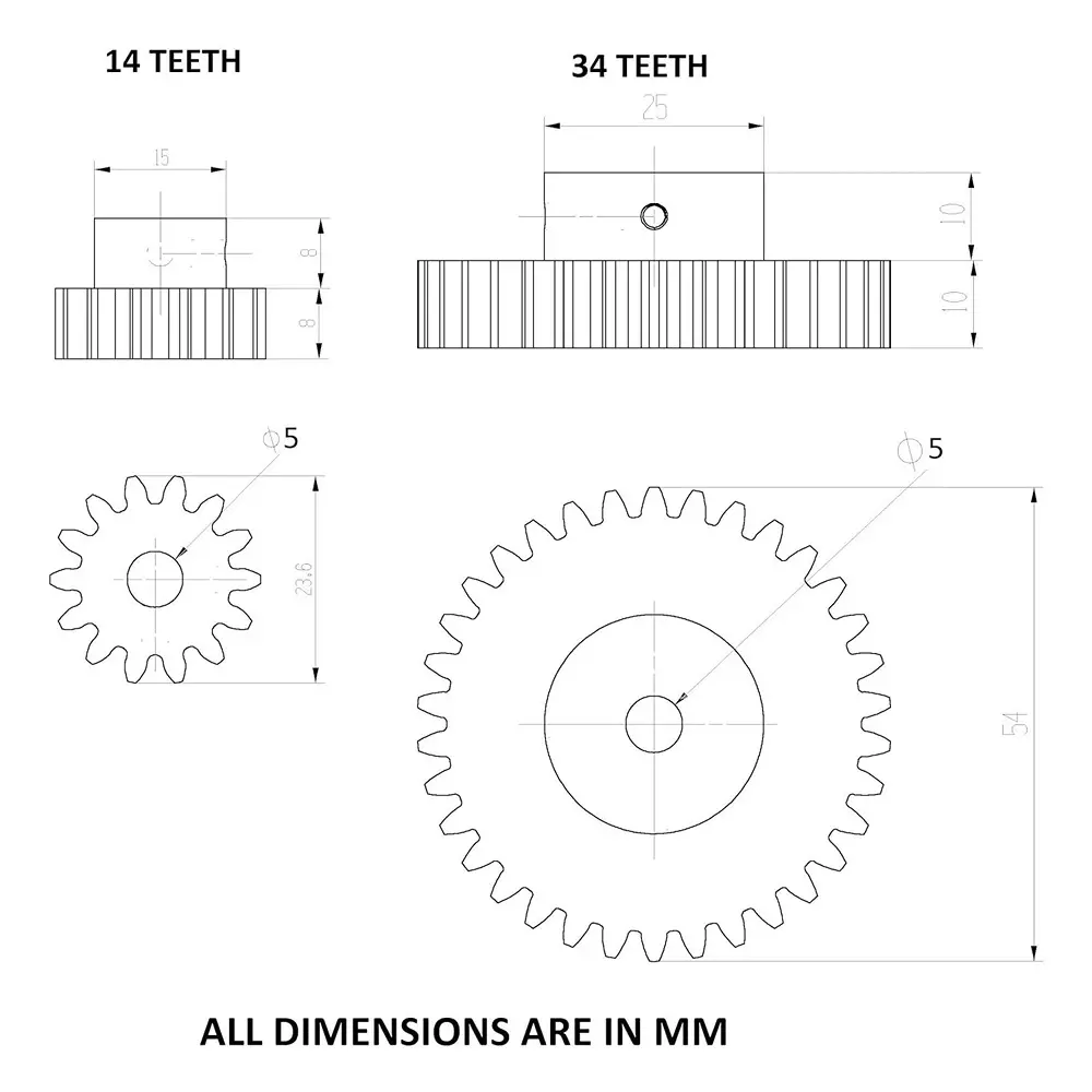 invento-3d-printed-spur-gear-plastic-1434-straight-teeth-2454-mm-outer-diameter-15-module-isc-2048-b4-pack-of-4-kit