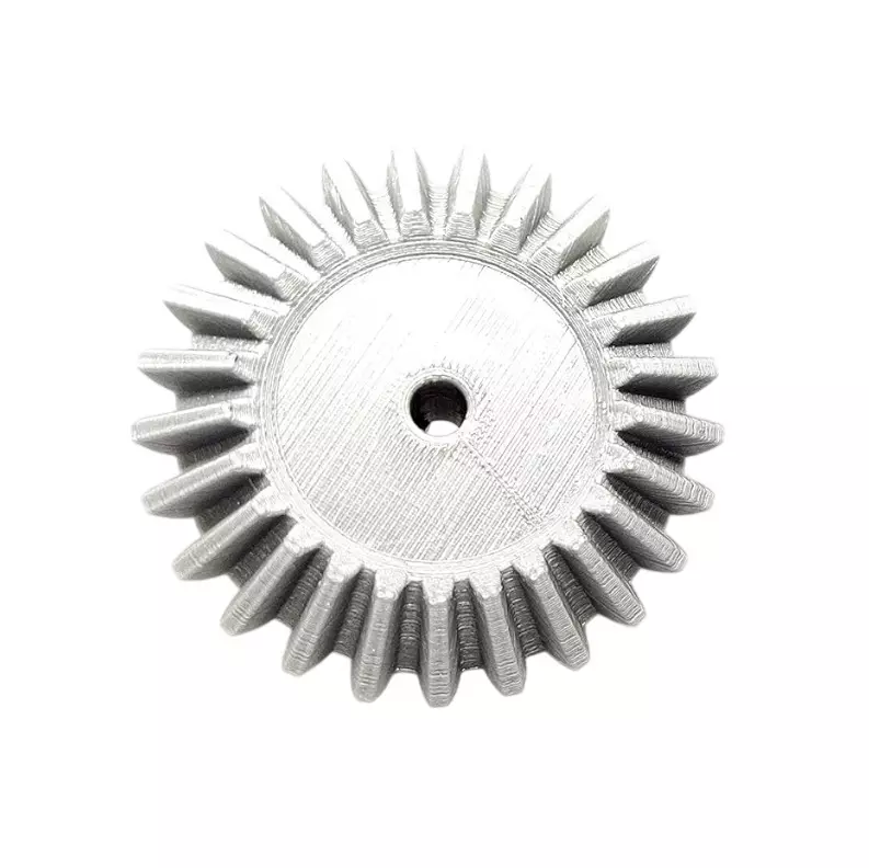 Invento 3D Printed Bevel Gear Plastic Straight 25 Teeth 66 mm Outer Diameter 2.5 Module Grey, ISC 1900-3 (Pack of 6 Pcs)