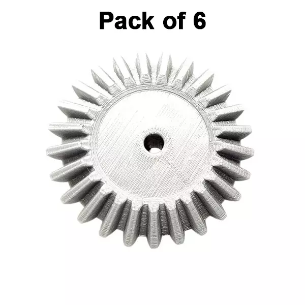invento-3d-printed-bevel-gear-plastic-straight-25-teeth-66-mm-outer-diameter-25-module-grey-isc-1900-3-pack-of-6-pcs