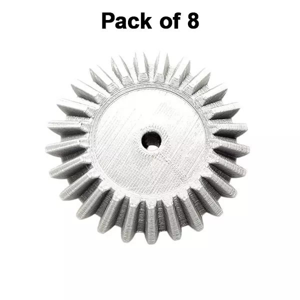invento-3d-printed-bevel-gear-plastic-straight-25-teeth-66-mm-outer-diameter-25-module-grey-isc-1900-4-pack-of-8-pcs