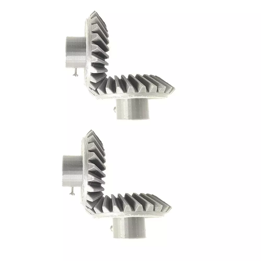 Invento 3D Printed Bevel Gear Plastic Helical 25 Teeth 66 mm Outer Diameter 2.5 Module Grey, ISC 1904-Y1 (Pack of 2 Pair)