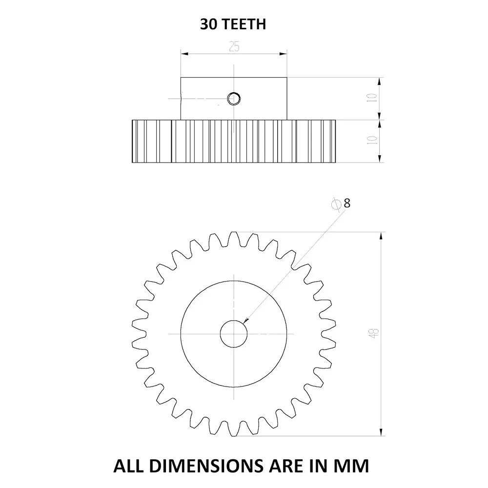invento-3d-printed-spur-gear-plastic-30-teeth-15-module-48-mm-outer-diameter-8-mm-compatible-shaft-size-isc-2039-1a-pack-of-2-pcs