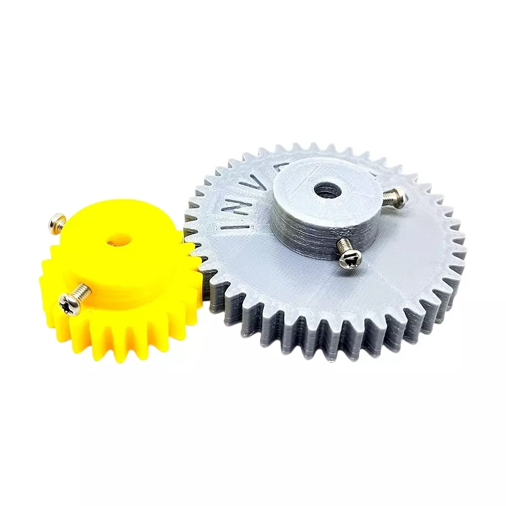 Invento 3D Printed Spur Gear Plastic 22/42 Straight Teeth & 36/66 mm Outer Diameter 1.5 Module, ISC 2048-B14 (Pack of 4 Kit)
