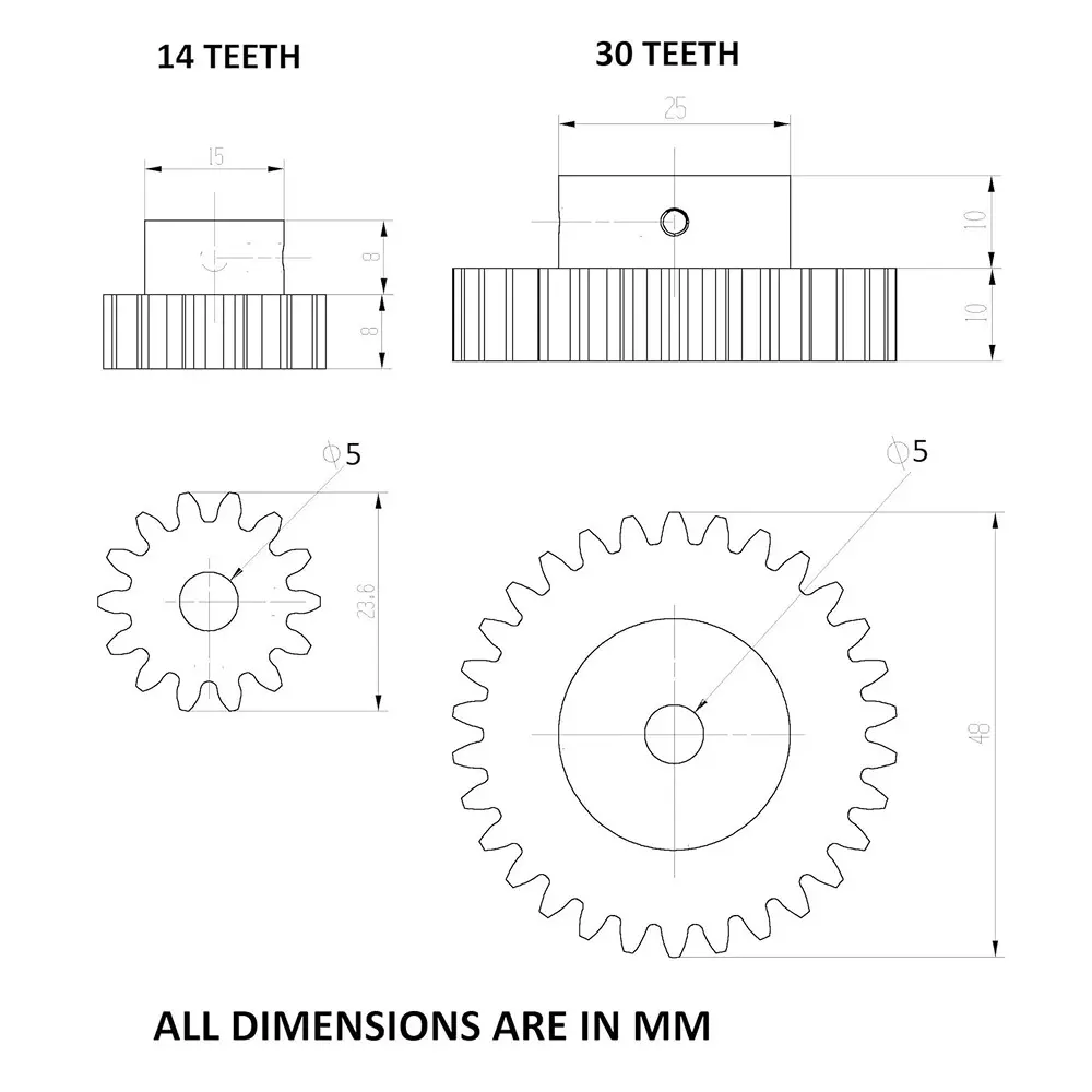 invento-3d-printed-spur-gear-plastic-1430-straight-teeth-2448-mm-outer-diameter-15-module-isc-2048-b3-pack-of-4-kit