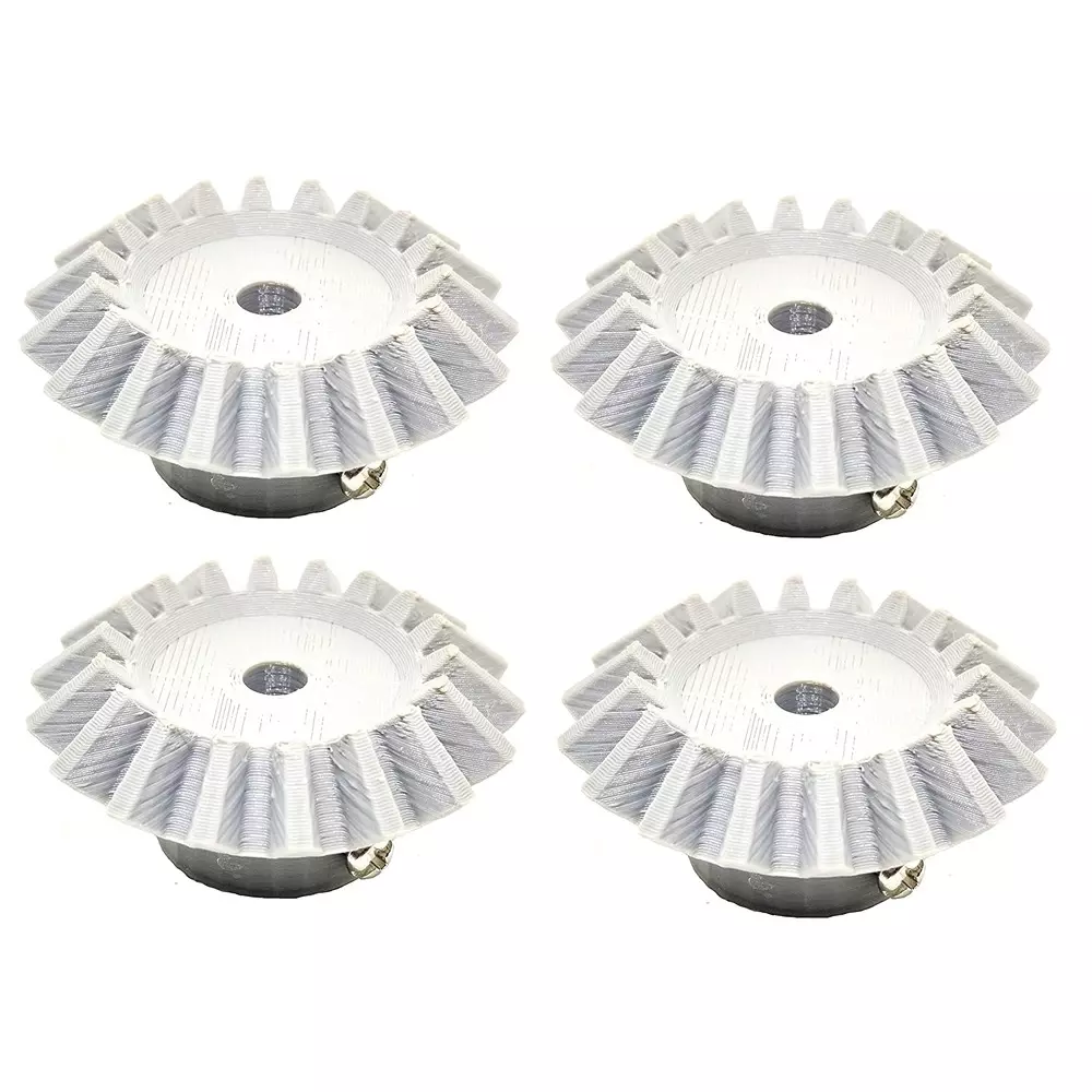 Invento 3D Printed Bevel Gear Plastic Straight 18 Teeth 48 mm Outer Diameter 2.5 Module Grey, ISC 2085-2-5M (Pack of 4 Pcs)