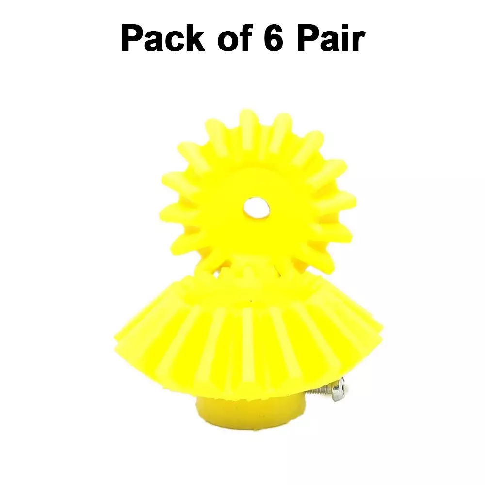 invento-3d-printed-bevel-gear-plastic-1620-teeth-4353-mm-outer-diameter-25-module-yellow-isc-524-a3-5m-pack-of-6-pair