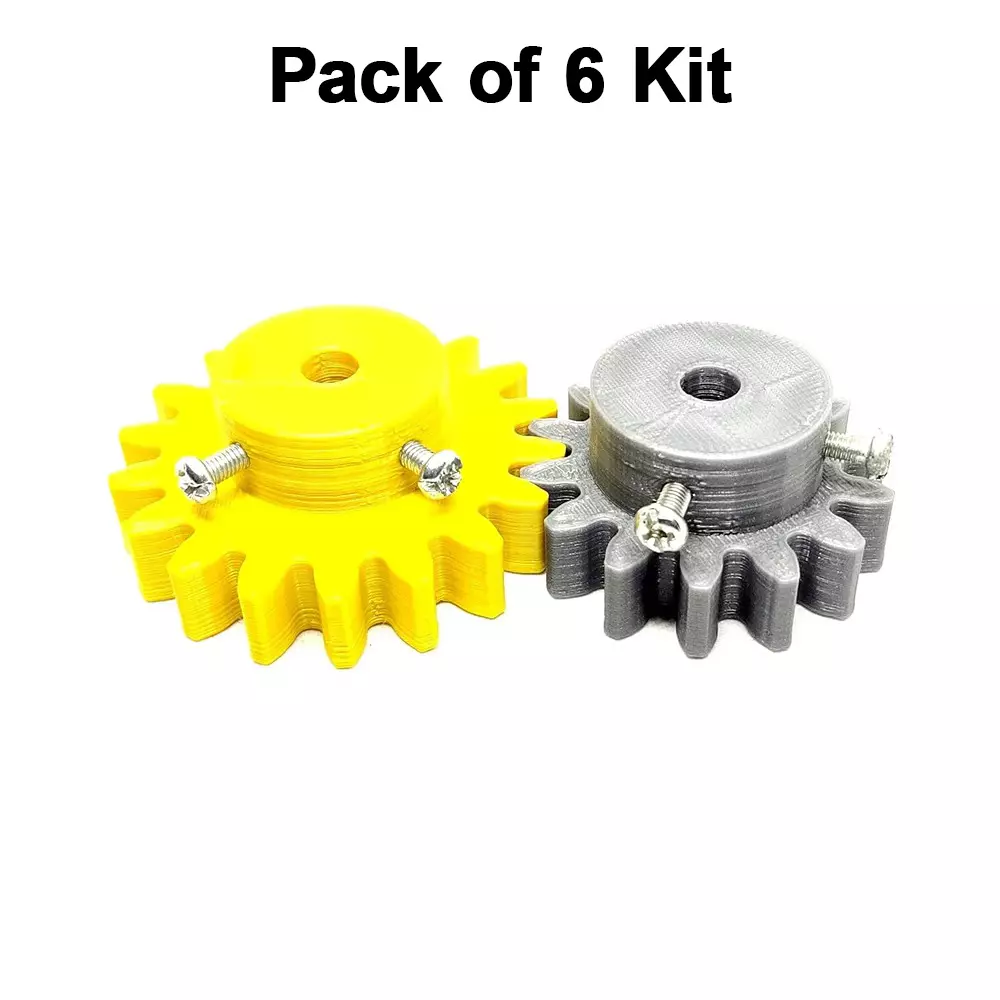 invento-3d-printed-spur-gear-plastic-14-teeth-40-mm-18-teeth-50-mm-25-module-grey-yellow-isc-1916-5c-5m-pack-of-6-kit