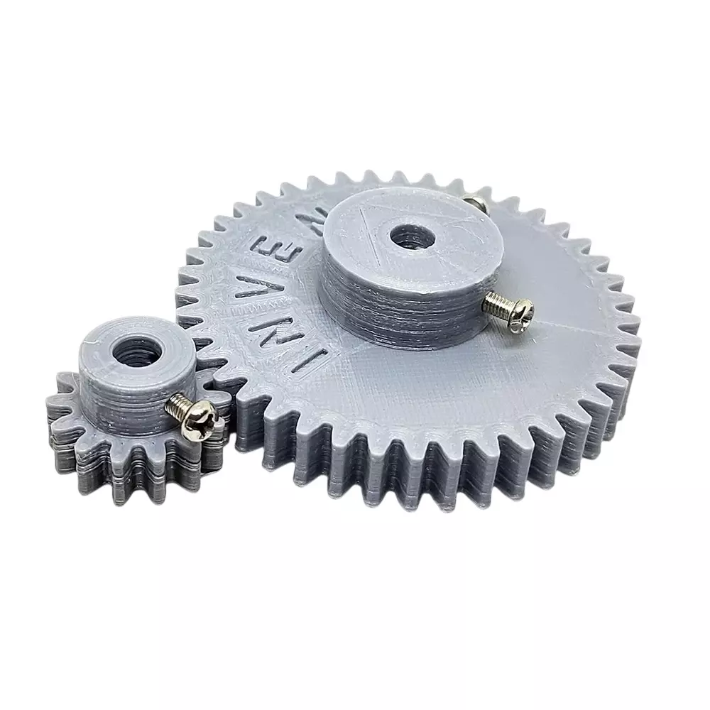 Invento 3D Printed Spur Gear Plastic 14/42 Straight Teeth & 24/66 mm Outer Diameter 1.5 Module, ISC 2046-6